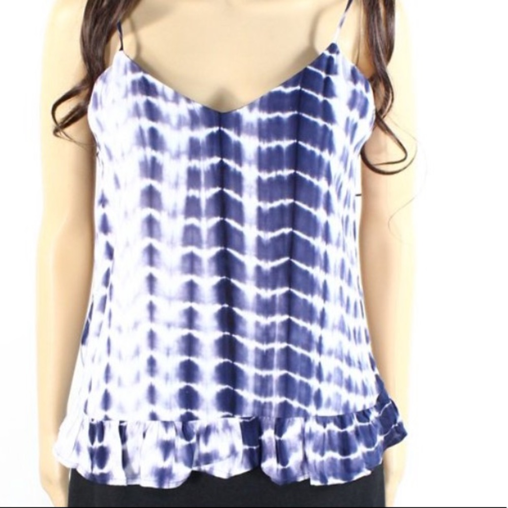 Lucid Pink Tie Dye Ruffle Camisole
